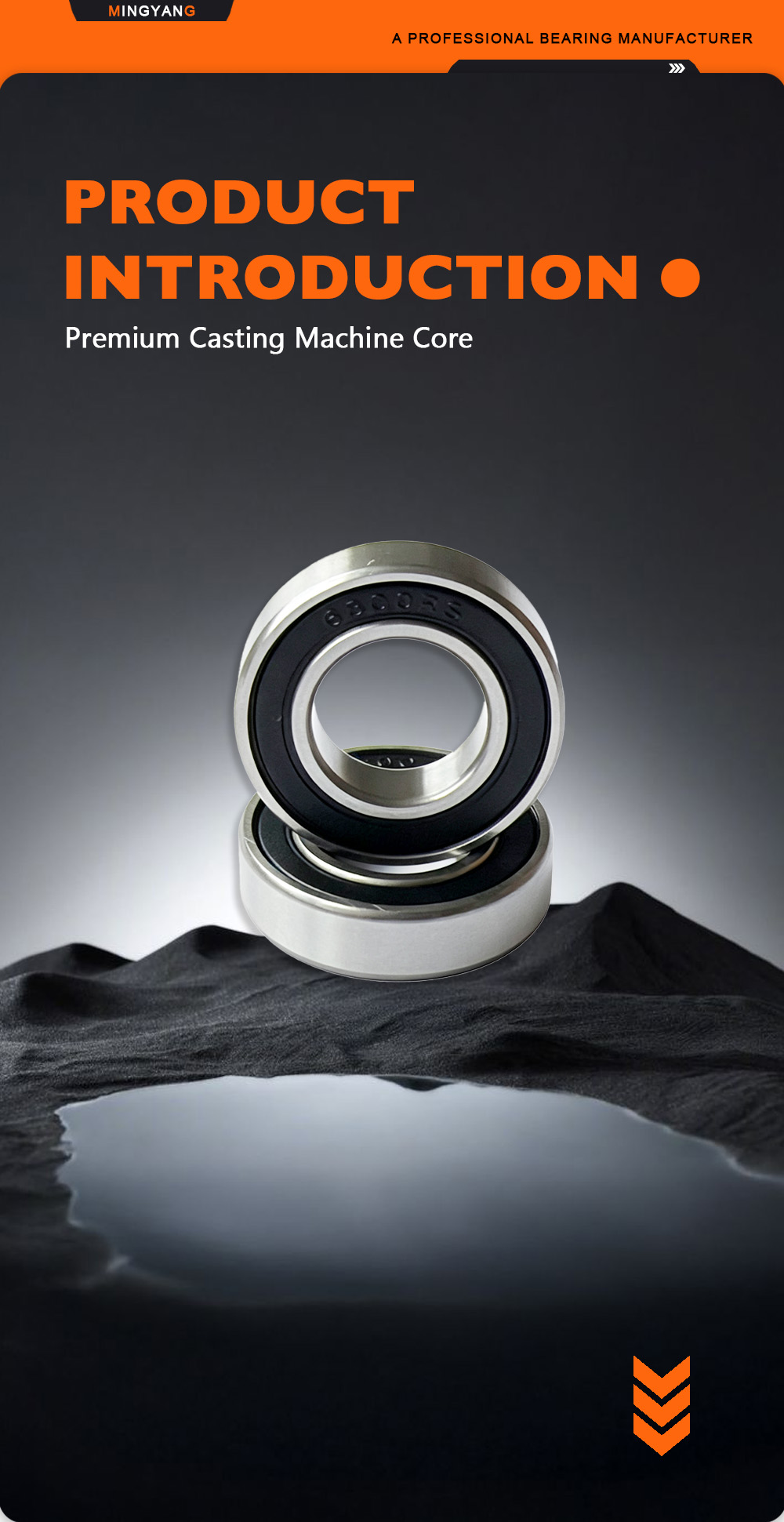 Тонкий радиальный подшипник 6800‑2RS X 6800‑2RS Slim Deep Groove Bearing X