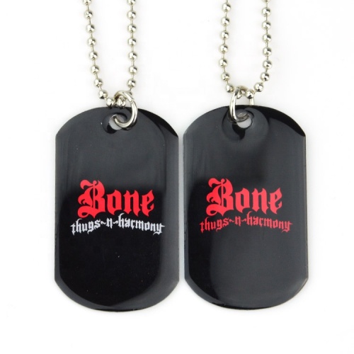 Customized Brass Necklaces Branded Titanium Dog Tag