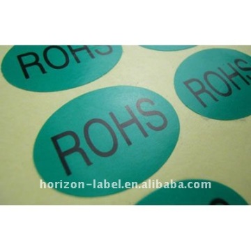 RoHS stickers