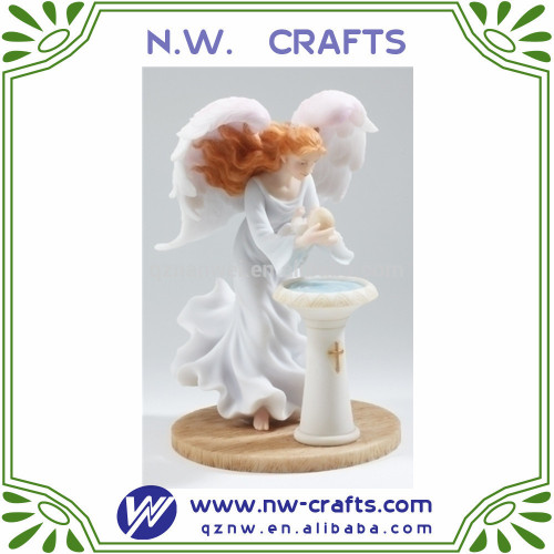 Wholesale custom resin guardian angel statue