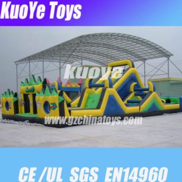 inflatable games manufacturer boot camp camouflage inflatable water obstacle course