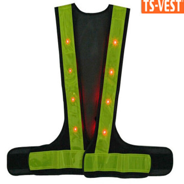 Reflective Warning Safety Vest with Back Pocket Black Safety Vest