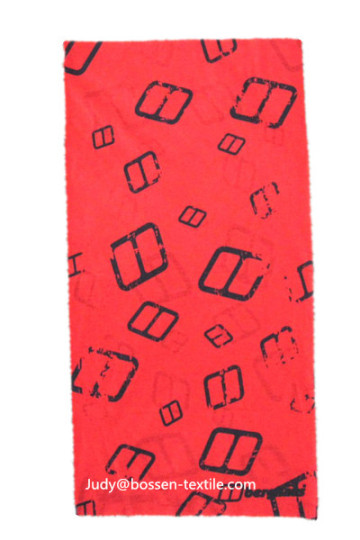 Promotional Custom Buff Style Microfiber Red Seamless Bandannas