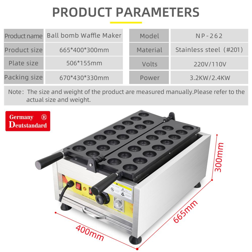 Waffle Maker antiadherente Máquina de waffle industrial comercial en venta