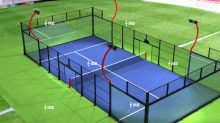 Enlio Non-Shrinking Panorama Professional Padel Tennis Court