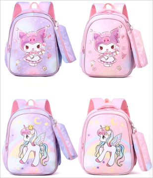 Cartoon School Backpack for Girls