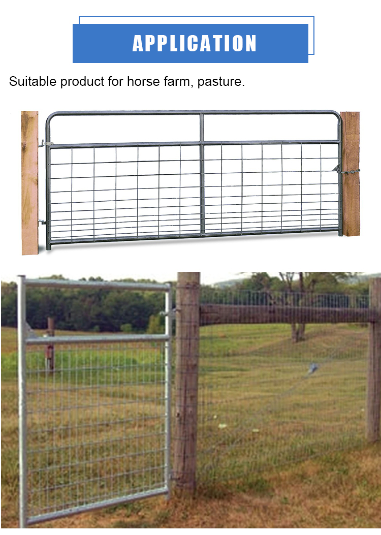 Galvanized Livestock Cattle Fence Farm Gate for Australia Market