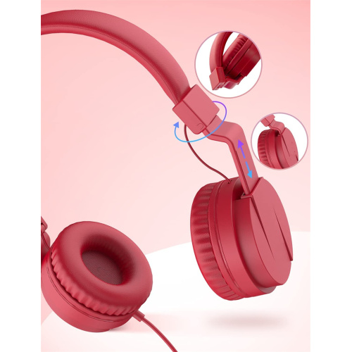 Girls Cartoon Wired Headphone Stereo Kids Earphone