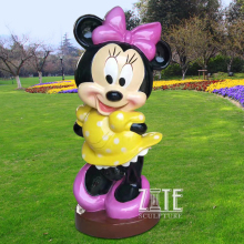 Wholesale fiberglass movie figure resin cartoon mickey mouse sculpture for shopping mall
