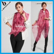 Over size lady fashion silk chiffon scarf wholesale