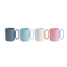 Colorful Plastic Food Grade Tooth Rinsing Gargle Mug, 500ml Bathroom Mouthwash Cup