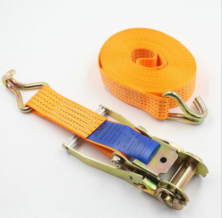 3Tons  polyester Cargo Ratchet Lashing Strap,  hanger nylon cargo lashing 1 tie down truck ratchet straps