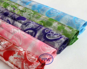 Custom Printing Film Cellophane Plastic Wrap For Packaging Flowers