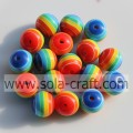 500Pcs Blue Turquoise Green Red Yellow White 10MM Solid Colorful Loose Wholesale Resin Spacer Alibaba Beads