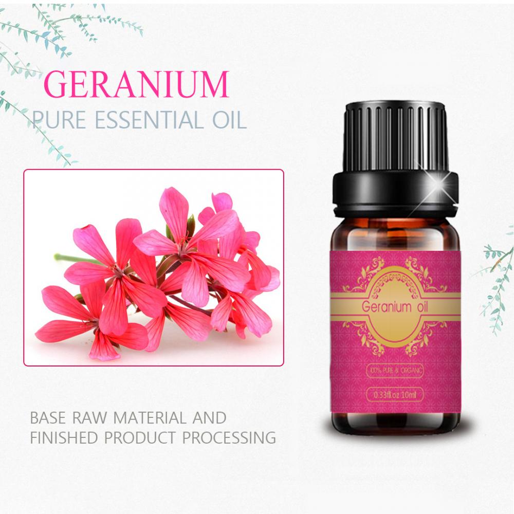 การดูแลร่างกายชั้นนำของ Geranium Pure Pure 100%