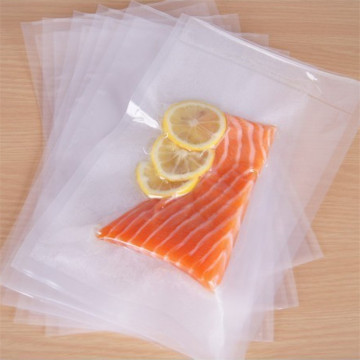 Bolsa de plástico al vacío para alimentos con sellado térmico para pescado