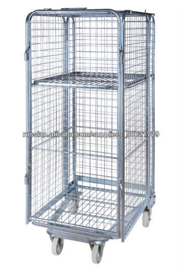 A frame Foldable frame Storage Steel Mesh Logistic Roll Cage