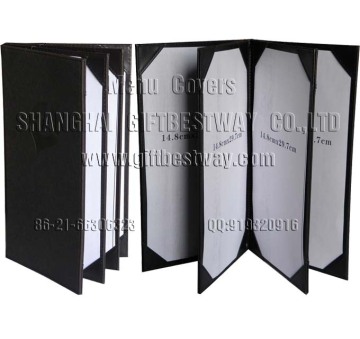 restaurant menu cover slim menu holder leather menu book