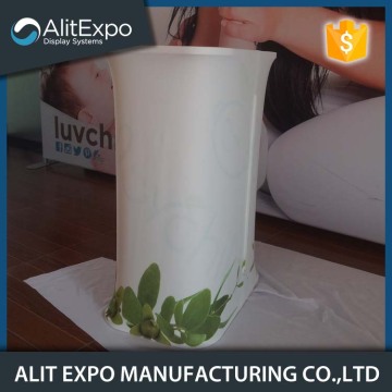 Retail portable wooden promoter reception counter display