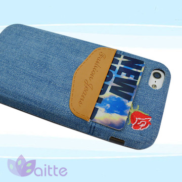 Jean TPU case for iPhone 5, card port case