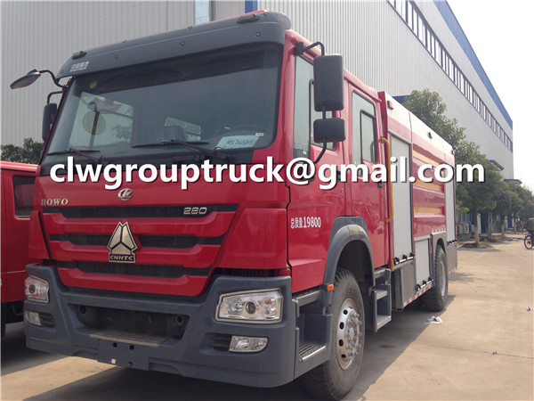 HOWO 4X2 Fire Fighting Truck