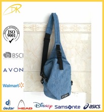 Custom Men fashion Shoulder Sling Chest Bag Back Pack