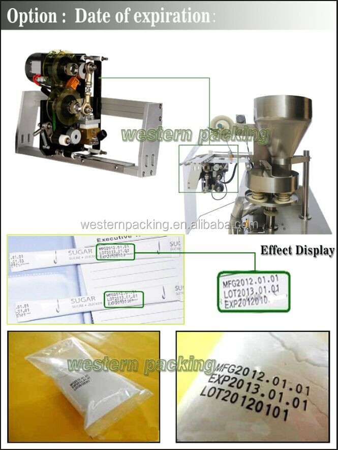 Automatic sugar sachet packing machine