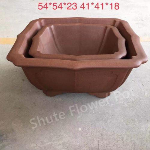 Big Purple Clay Literati Bonsai Pots para la venta