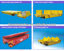 Transfer car on turnplate