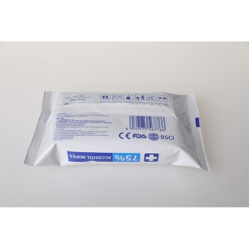 50PCS 75% Alcohol Wipes in Stock Sterilization Rate 99.9%