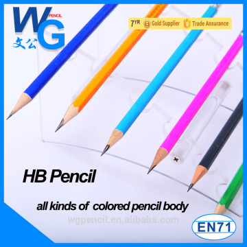 color body HB pencil will customized package