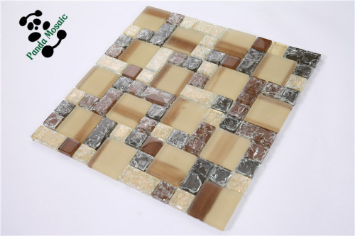 SMS17 Foshan crystal mosaic Ice crackle crystal mosaic Glazed crystal mosaic