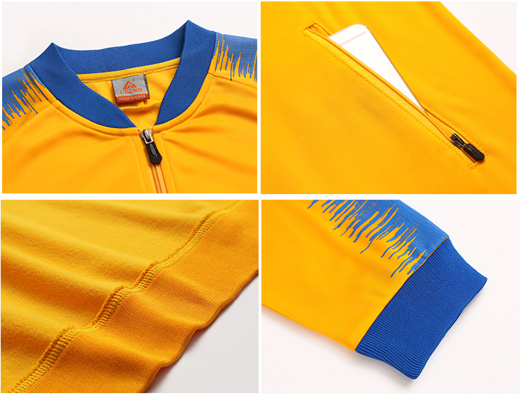 LiDong latest new design sublimated bright blue tracksuit custom
