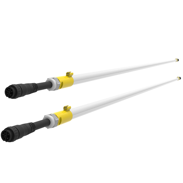 DC48V IP67 2400mm 2x6Watts CCT Switchable T6 Lamps 0-10V Dim Flicker-free