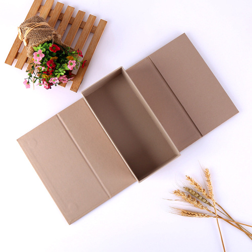 Brown Paperboard Magnetic Double Opening Box