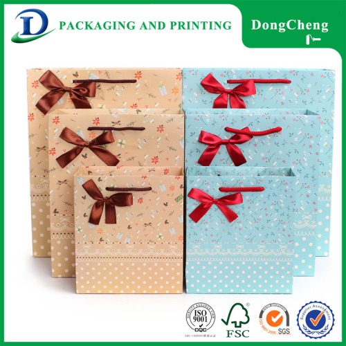 Chinese famous twisted handle paper shampoo thank you bag