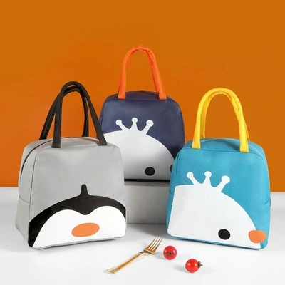 New Cartoon Cute Fun Insulation Bag Large Capacity Portable Lunch Box Bag