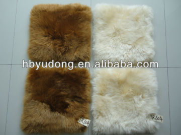 Long fur sheepskin cushion