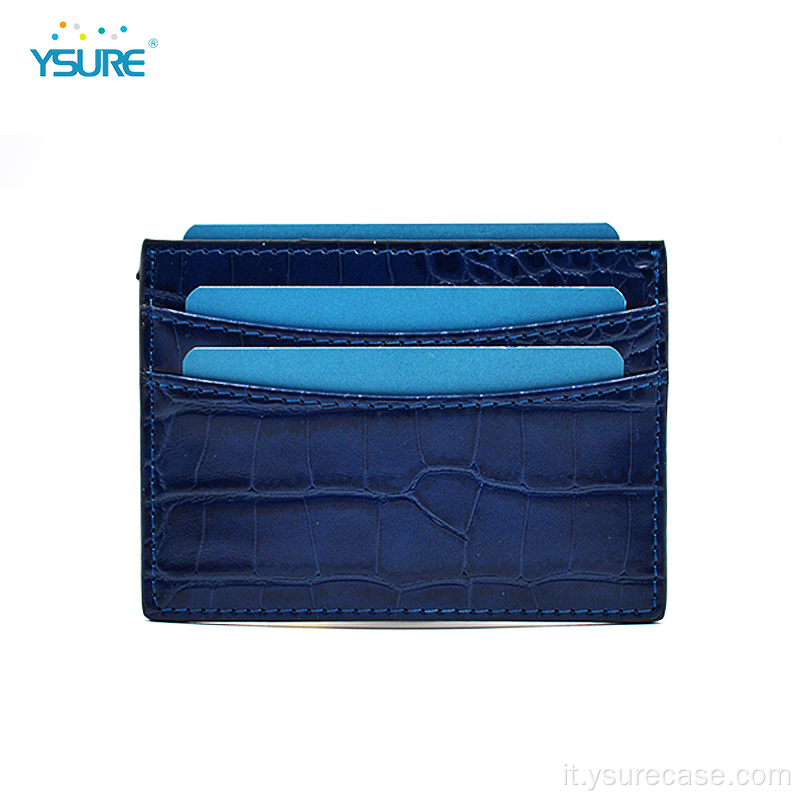 Design più recente RFID Crocodile Genuine Leather Cardhoder