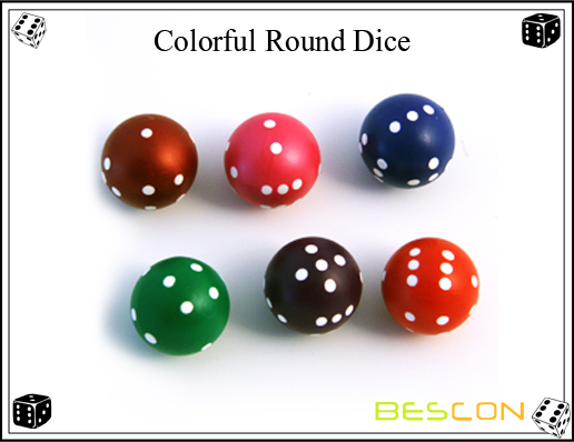 Bescon-Colorful Round Dice Bescon-Colorful Round Dice