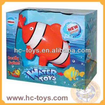 Water toys, pull line swim clown fish,kids plastic fish toys