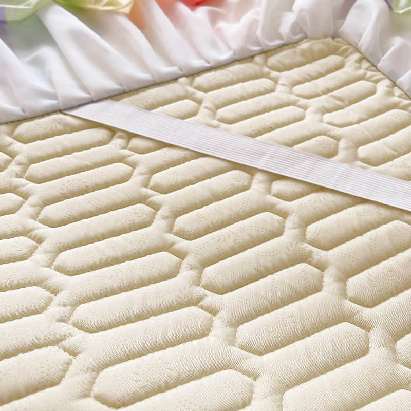 Bedding de luxo de látex impressa em fábrica profissional com saia