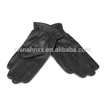 Black police/military suede gloves