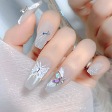 Shinning Crystal Butterfly Alloy Jewelry for Nail Decorations & Accessories