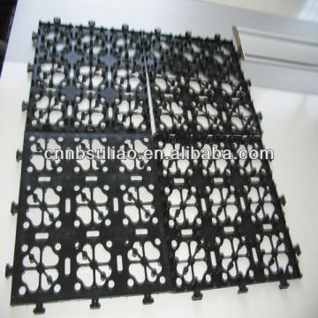 plastic garden floor tile,indoor plastic floor tile for sale