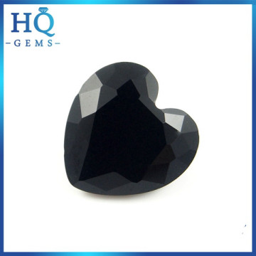 Wholesale black glass stone faced glass stone loose stone