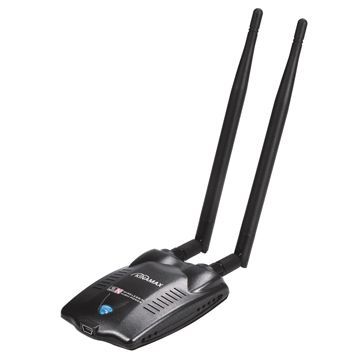 USB Wireless 802.11N High-power Adapter (300Mbps), Supports Ad Hoc and Infrastructure Modes