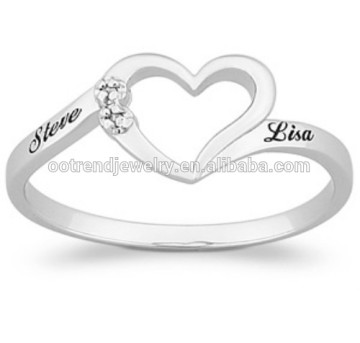 Silver beta ring to custom design