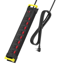 Rocker Switch Heavy-Duty Rack Mount Power Strips with Electrical Sockets