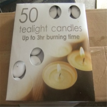 Multi-colored 50pcs Scented Tea light candle